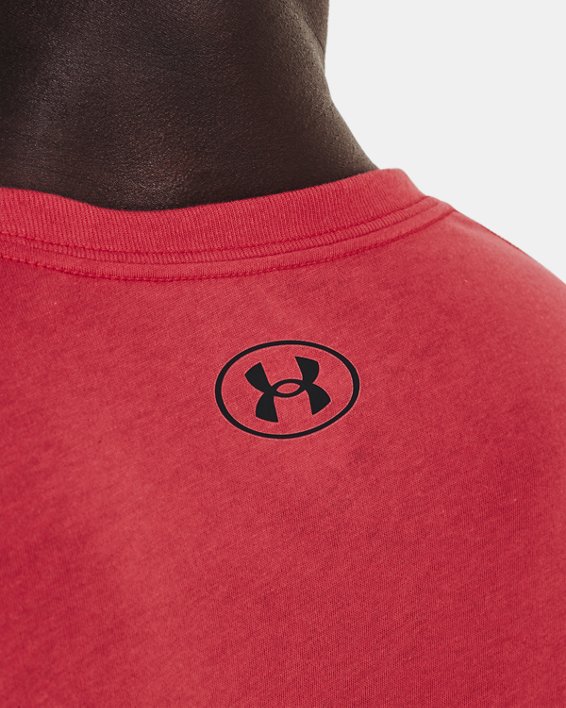 Men's UA Multi-Color Lockertag Short Sleeve in Red image number 3